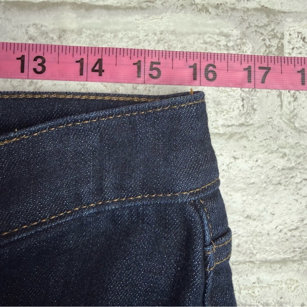 Lands' End Jeans 8 Blue Dark Wash Straight Leg Fit 2 Stretch Denim NEW NWOT😍 - Picture 11 of 13
